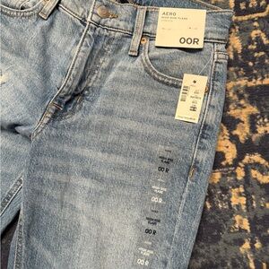 Aero High Rise Flare Light Blue Jeans